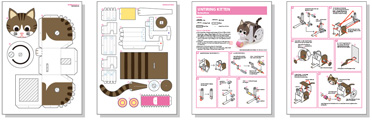 paper automaton template Automata papercrafts | papercraftsquare. Com.